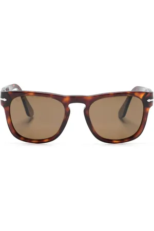 Persol Firkantede Elio solbriller med skildpaddeeffekt