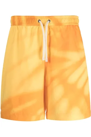 BLUE SKY INN Gold Shadow badeshorts med abstrakt tryk