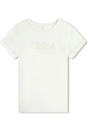 Chloé Jersey-T-shirt med broderet logo