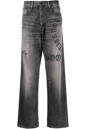 NEIGHBORHOOD Jeans med grafisk tryk og lige ben