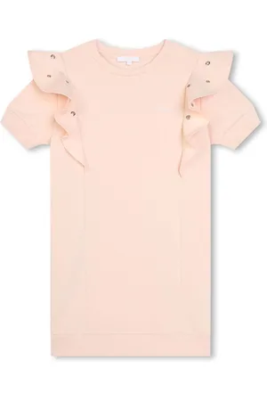 Chloé Kjole med broderet logo og huldetalje