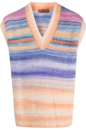 Missoni Stribet vest med V-hals