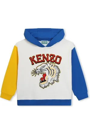 Kenzo Hættetrøje med broderet logo og colourblocking