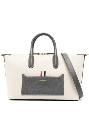 Thom Browne Tote med grosgrain-loop-detalje