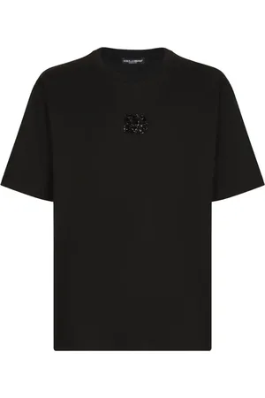 Dolce & Gabbana T-shirt med rhinstenudsmykning