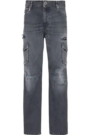 Balmain Jeans med slitageeffekt og cargo-lommer