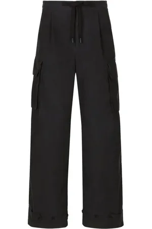 Dolce & Gabbana Cargo-bukser med logoplade og lige ben