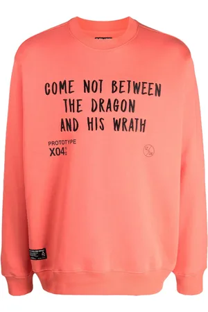 Izzue Sweatshirt med slogan-broderi og rund hals