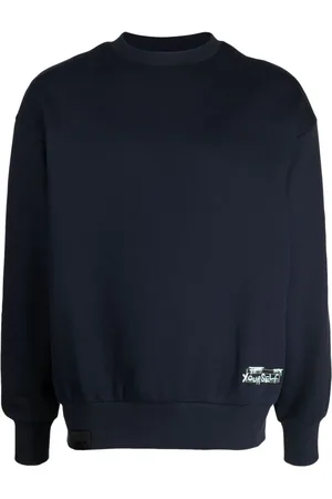 Izzue Sweatshirt med rund hals og præget slogan