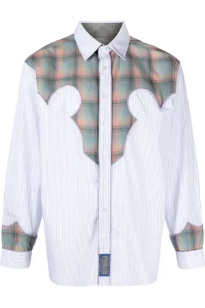 Maison Margiela Skjorte med nålestribet panel