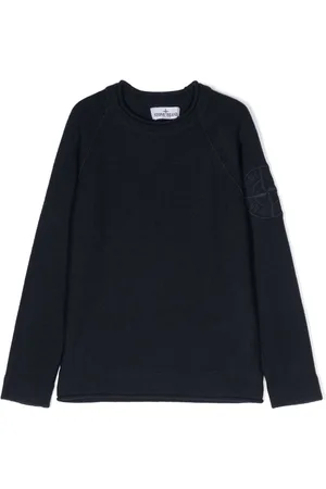 Stone Island Trøje med rund hals og kompas-motiv