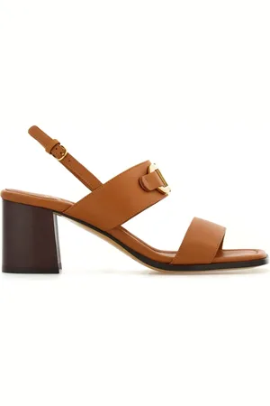 Salvatore Ferragamo 55mm lædersandaler med Gancini-spænde