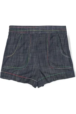 ZIMMERMANN Alight denimshorts med regnbuesyning