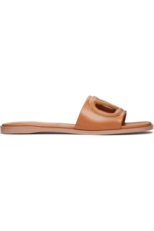 VALENTINO GARAVANI Flade VLogo Signature sandaler i læder