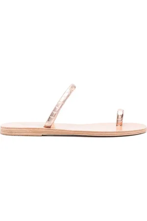 Ancient Greek Sandals Flade Ophion lædersandaler med remme