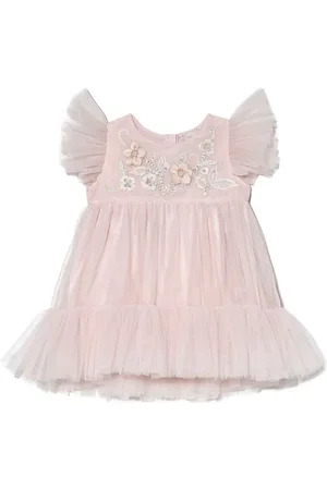 Tutu Du Monde Bebe Blue Orchid tylkjole med blomstret broderi