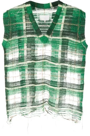 Maison Margiela Ternet tanktop med slitageeffekt