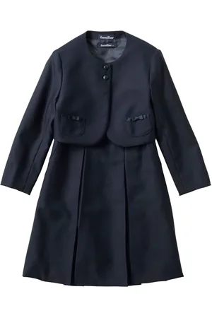 Familiar Cropped blazer med sløjfedetalje