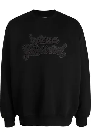 Izzue Sweatshirt i frotté med logoapplikation