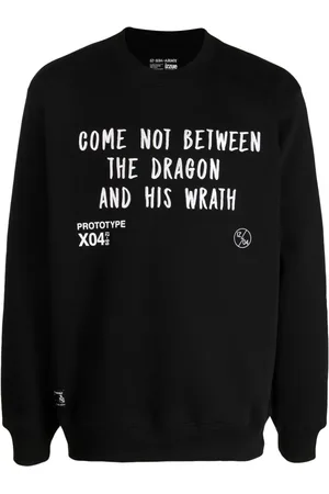 Izzue Sweatshirt med slogan-broderi og rund hals