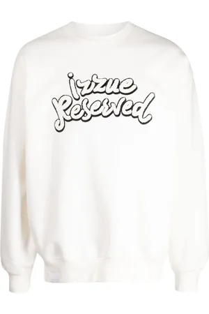 Izzue Sweatshirt i frotté med logoapplikation