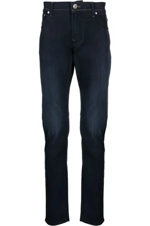 corneliani Jeans med lige pasform og broderet logo