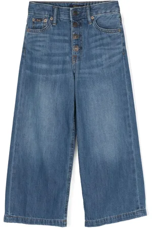 Ralph Lauren Jeans med brede ben og broderet logo