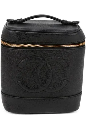 CHANEL 2002 CC caviar taske i læder