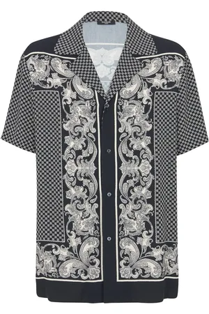 Balmain Bowling-skjorte med paisleytryk