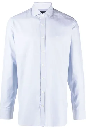 Hackett Skjorte i bomuld med broderet logo