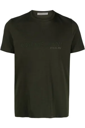 corneliani T-shirt med broderet logo
