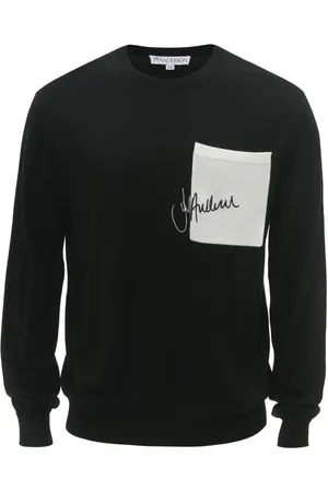 J.W.Anderson Trøje med broderet logo og rund hals