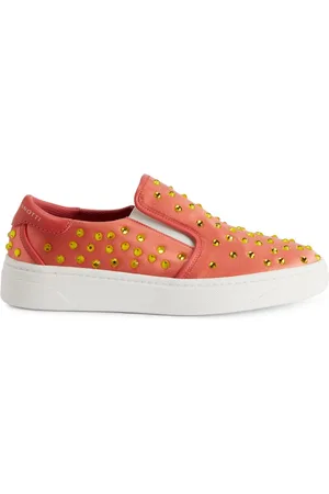 Giuseppe Zanotti GZ94 sneakers i satin med rhinstenudsmykning