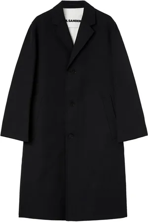 Jil Sander Enkeltradet frakke med hakrevers