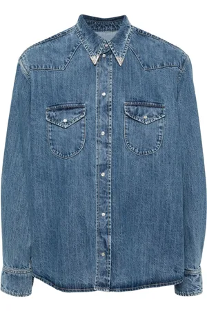 Bally Denimskjorte med krystaludsmykninger