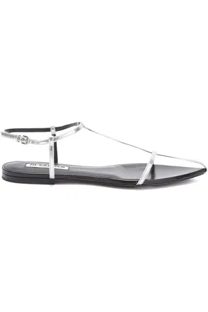 Jil Sander Lædersandaler med åben tå