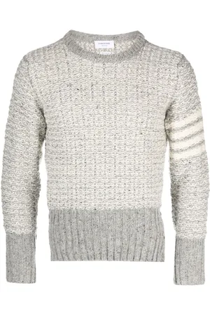 Thom Browne Trøje med 4-Bar-detalje og syningsdetalje