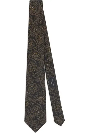 Etro Slips med paisleytryk og metallisk effekt