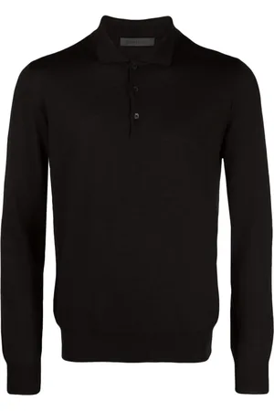 corneliani Polo med meleret effekt
