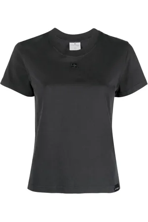 Courrèges T-shirt med broderet logo