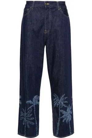 Alanui Jeans med grafisk tryk og lige ben