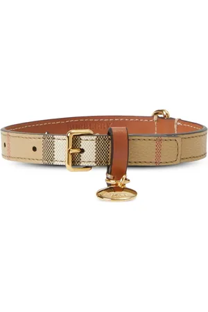 Burberry Lille vintage-ternet hundehalsbånd