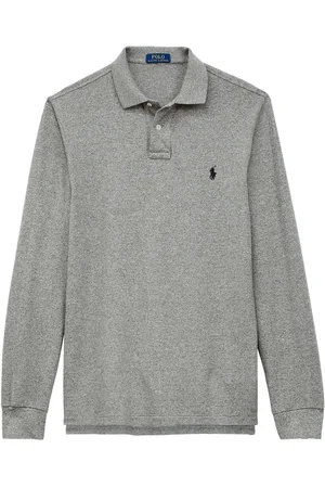 Ralph Lauren Broderet polo med lange ærmer og logo