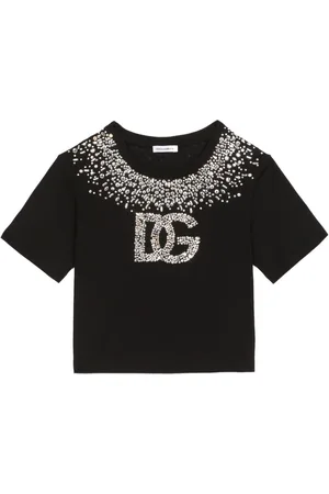 Dolce & Gabbana T-shirt med DG-rhinsten