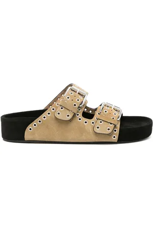 Isabel Marant Lennyo blomster-sandaler med hullet udsmykning