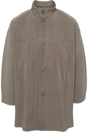 Issey Miyake MC November-frakke med plisseringer