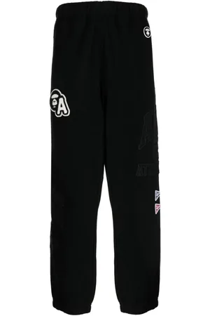A Bathing Ape Joggingbukser med logoapplikation