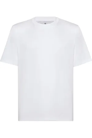 Brunello Cucinelli Jersey-T-shirt med rund hals