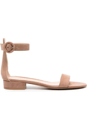 Gianvito Rossi Portofino sandaler i ruskind