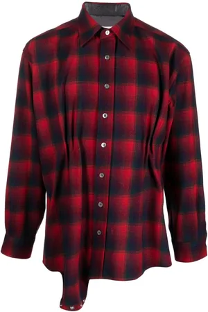 Maison Margiela X Pendleton playsuit-skjorte med tern